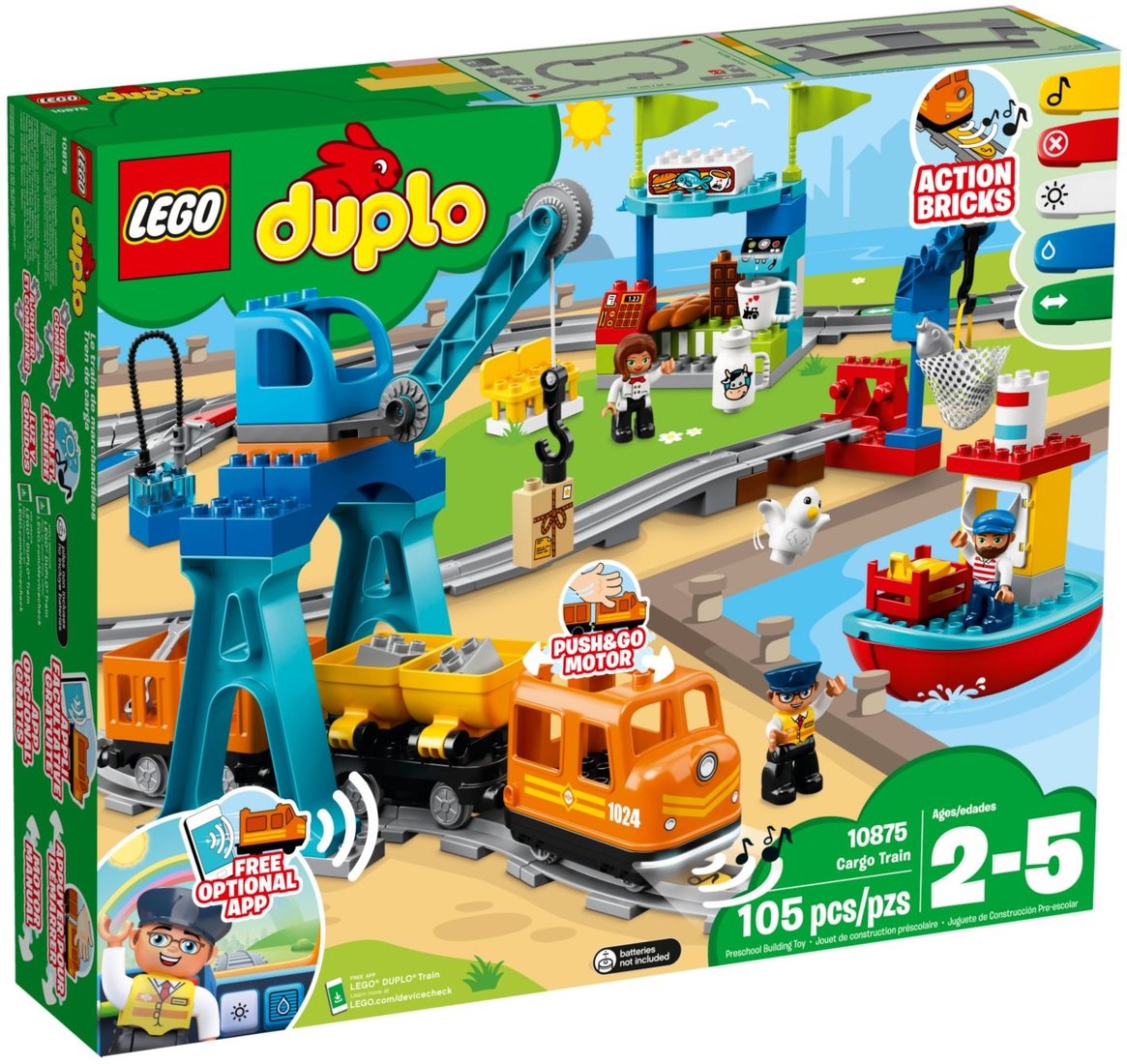 

Конструктор LEGO Duplo 10875 Грузовой поезд