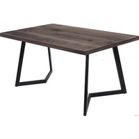 Кухонный стол Buro7 Уиллис 180 (классика, дуб мореный/черный)