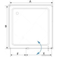 Душевой уголок RGW SV-44-1B (SV-03B + Z-060-3B) 063244109-014 100x90 (черный/прозрачное стекло)