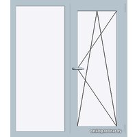 Окно ПВХ Rehau Grazio 1320x1430 Г+П/О СП2