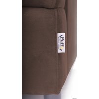 Угловой диван Puffo Челси Velvet Brown