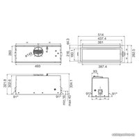 Кухонная вытяжка Jetair Plane LUX BL/A/52