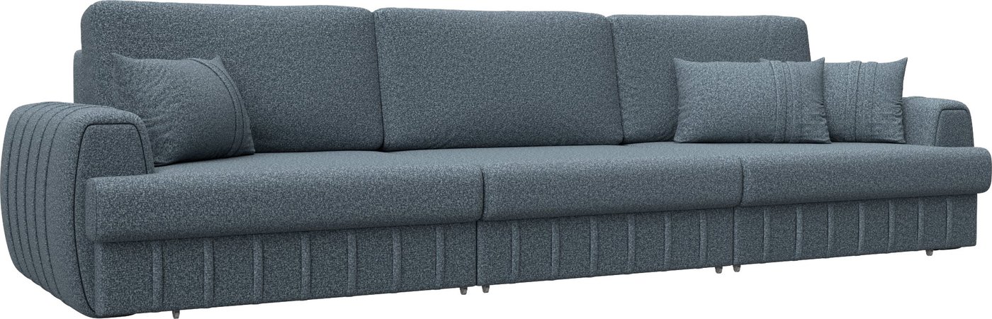 

Диван Лига диванов Лига-057 НПБ Лонг 129252 (велюр Ness 12 серый)