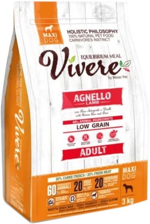 

Сухой корм для собак Vivere Maxi Adult Lamb 3 кг