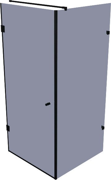 

Душевой уголок Benetto BEN-104_BL_T 80x80x220 (тонированное стекло/черный)