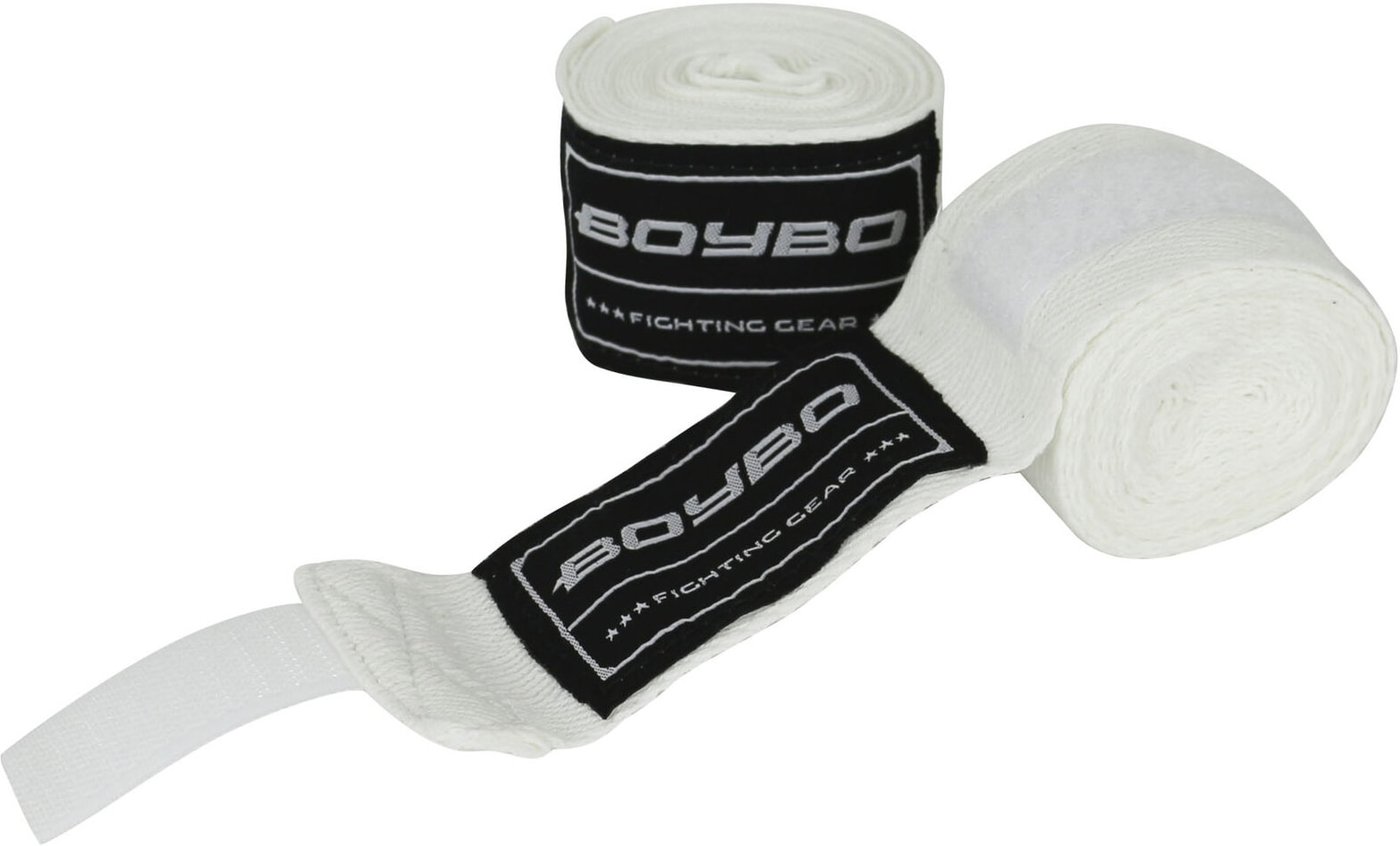 

Бинт боксерский BoyBo Хлопок 4.5 м (белый)