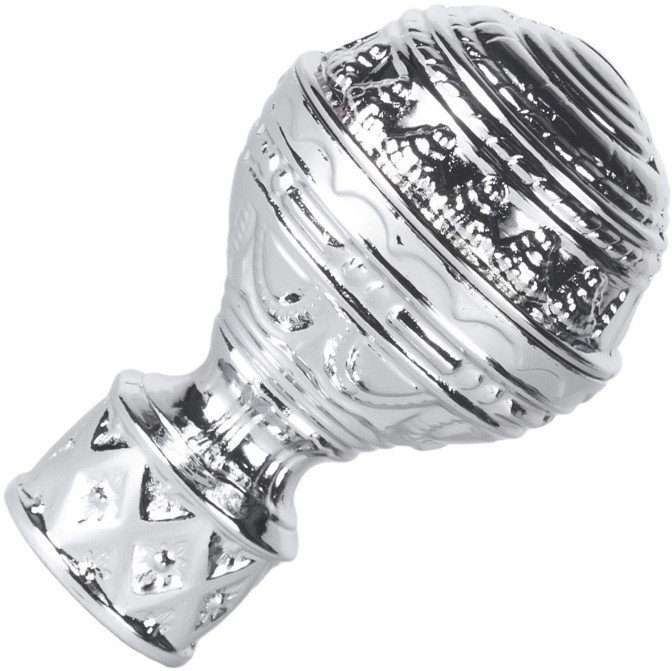

Наконечник для карниза Lm Decor YF161 Ампир 16(19)мм (хром)