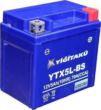 Мотоциклетный аккумулятор Yigitaku YTX5L-BS R+ (5 А·ч)