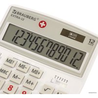 Бухгалтерский калькулятор BRAUBERG Extra 12-WAB 250490 (белый)