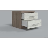 Тумба Миркомодоф Твин 15 (дуб винтаж оксид/дуб крафт белый)