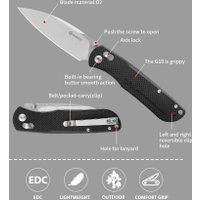 Складной нож Ganzo G771 (черный)