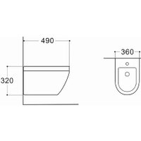 Биде Aquatek Лея AQ1099-00