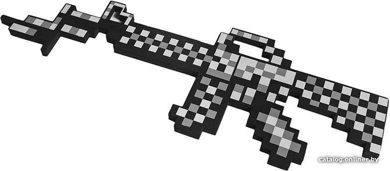 Автомат игрушечный Pixel Crew М16 8Бит пиксельный 62 см TM88430