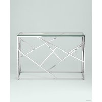 Консольный стол Stool Group Арт Деко 115x30 ECST-015 (прозрачное стекло/сталь серебристый)
