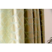Комплект штор Decoretto Урбан пустыня УП-K3 2.5x2.6 м (золотистая ткань с геометрическим рисунком, 2 шт)