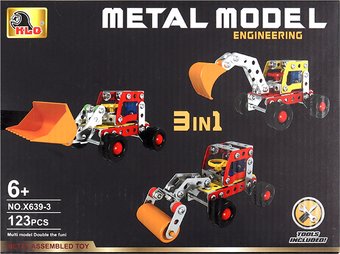 Металлический конструктор Darvish 3 в1 Metal model SR-T-4790A (123дет.)