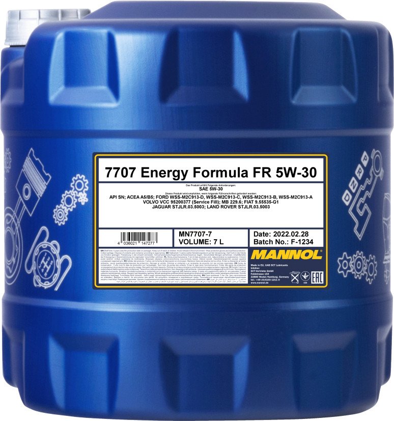 

Моторное масло Mannol OEM Energy Formula FR 5W-30 7л