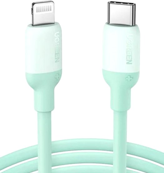 

Кабель Ugreen US387 20308 USB Type-C - Lightning (1 м, зеленый)