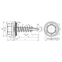 Саморез ЕКТ CV012865