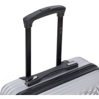 Чемодан-спиннер Torber T1919S 55 см (серебристый)