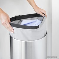 Бак Brabantia 103469 (стальной матовый, крышка темно-серая пластиковая)