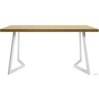 Кухонный стол Buro7 Уиллис 150 (классика, дуб натуральный/белый)