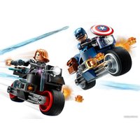 Конструктор LEGO Marvel Super Heroes 76260 Черная вдова и Капитан Америка на мотоциклах