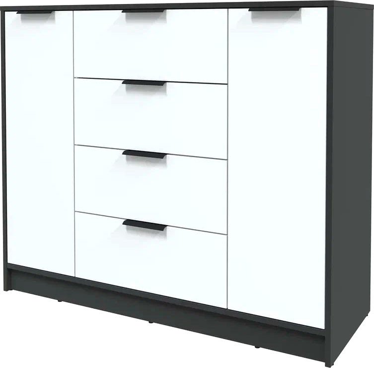 

Тумба Интерлиния Концепт КТ-Т120 (белый платинум/антрацит)