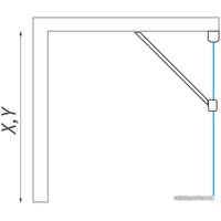 Душевая стенка Roth Lega Lift Line LZB/80 (хром/прозрачное)