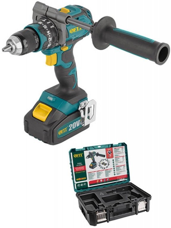 

Ударная дрель-шуруповерт FIT CD-S20LiBHC (с 1-им АКБ, кейс)