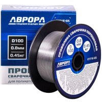Сварочная проволока  Aurora E71T-GS d.0.8 мм 0.45кг D100 NO GAS
