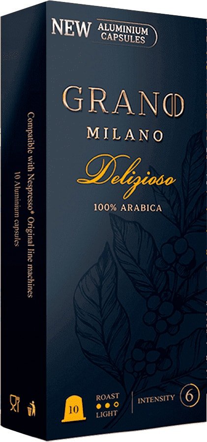 

Кофе в капсулах Grano Milano Delizioso 10 шт