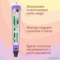 3D-ручка Даджет 3Dali Plus (фиолетовый)