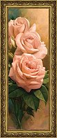 

Картина Декарт Нежные розовые розы 30х90 8Л0497 (в раме)