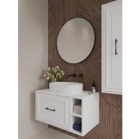  ЗОВ Шкаф для ванной Анталья ALWMW (белый матовый)