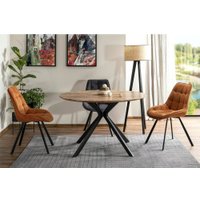 Кухонный стол Signal Aster ASTEROVC100 (орех винтажный/черный матовый)