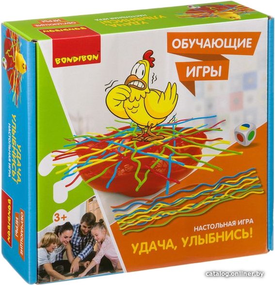 Детская настольная игра Bondibon Удача, улыбнись!