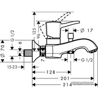 Смеситель Hansgrohe Metropol Classic 31340000 (хром)