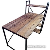 Стол Home Loft СТк 2 ЛДСП со стеллажом (пихта брамберг/черный металл) в Могилеве