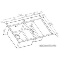 Кухонная мойка ZorG RX-5178-2-L