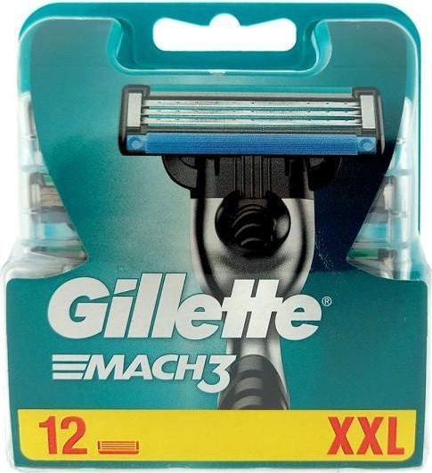 

Сменные кассеты для бритья Gillette Mach3 (12 шт) 7702018565719