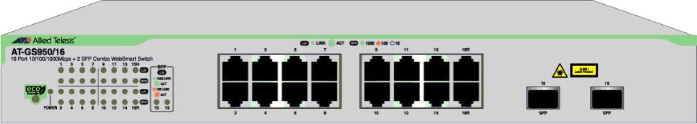 

Настраиваемый коммутатор Allied Telesis AT-GS950/16-50