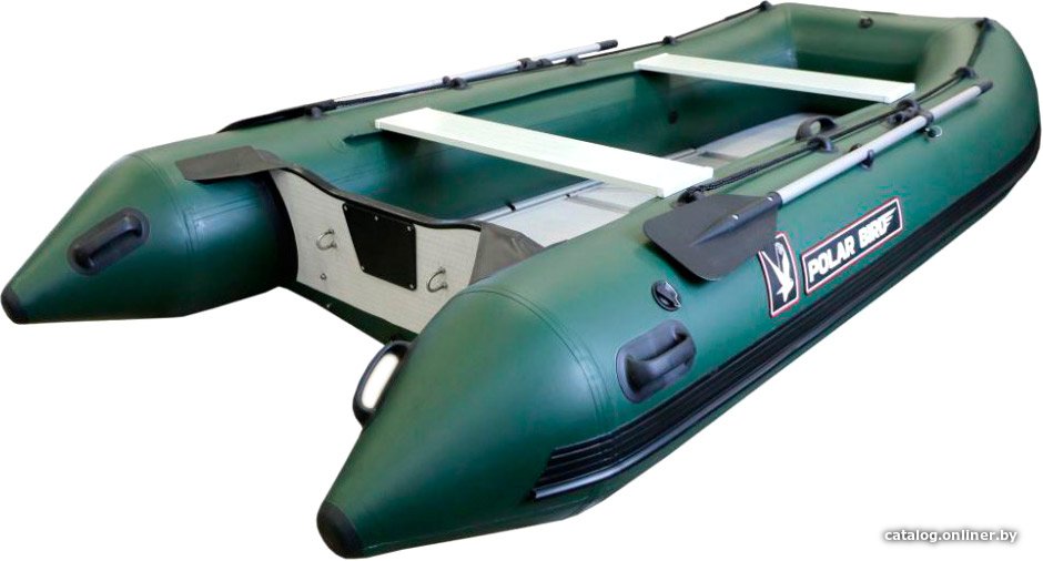 Моторно-килевая лодка Polar Bird Eagle PB-400E ПБ7 стеклокомпозит (зеленый)