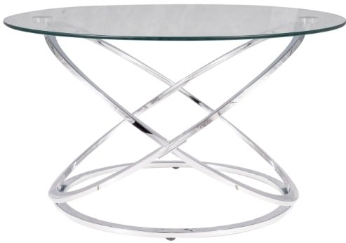 

Журнальный столик Signal Eos B 80x80 (прозрачный/хром)
