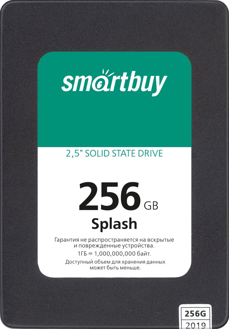 

SSD SmartBuy Splash 2019 256GB SBSSD-256GT-MX902-25S3