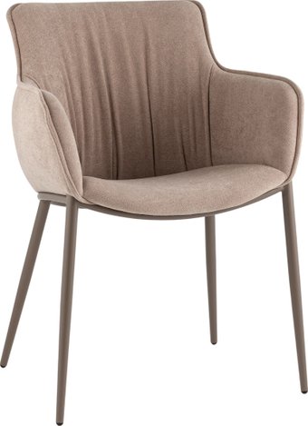 Стул с подлокотниками Stool Group Твигги LV-118-RlL-08-7006 (шенилл бежевый/бежево-серый)