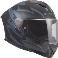 Мотошлем LS2 FF820 Rapid III Xtrem (2XS, черный/синий бензин)