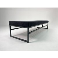 Диван N3 ЛофтБрик Комфорт 200х70х46 см без спинки (черный)