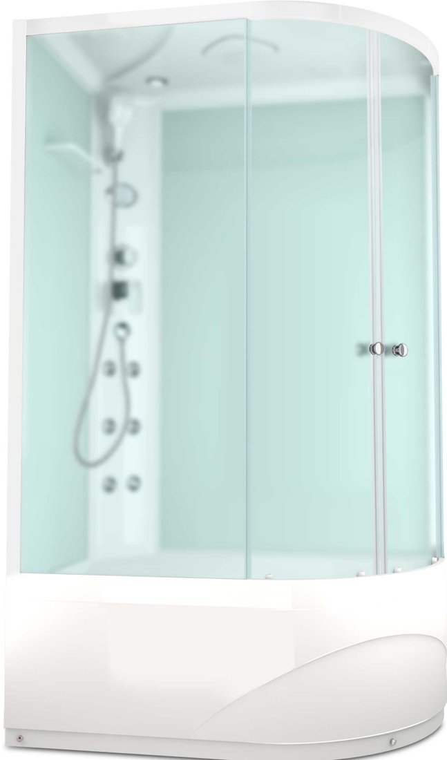 

Душевая кабина Domani-Spa Delight 128 High 120x80 L с гидромассажем (белый/матовый)