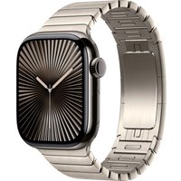 Умные часы Apple Watch Series 10 LTE 42 мм (титановый корпус, сланец/натуральный, стальной ремешок)